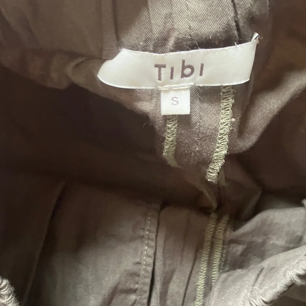 Tibi Cargo Jogger Cotton Green - Picture 4 of 7
